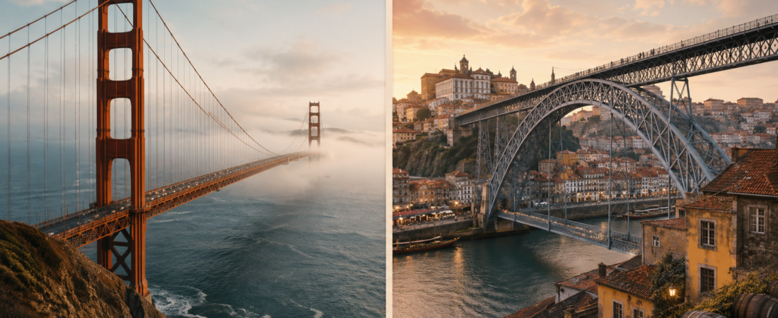 Golden Gate Bridge vs Dom Luís I Bridge