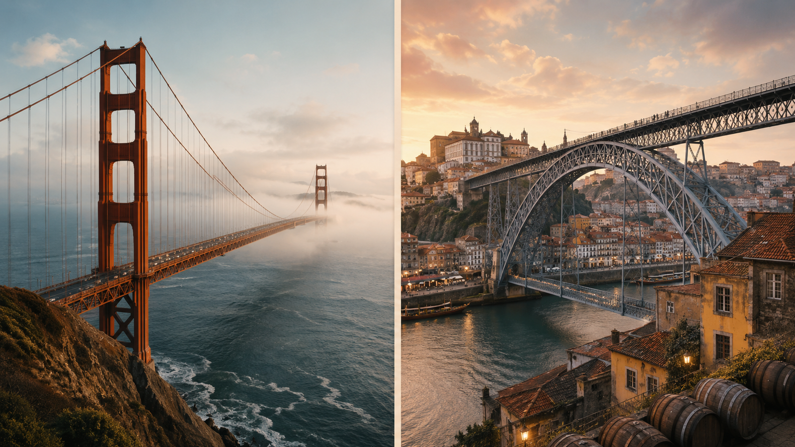 Golden Gate Bridge vs Dom Luís I Bridge