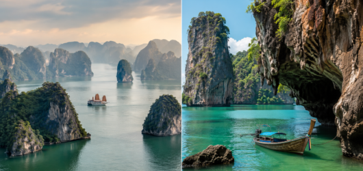 Ha Long Bay vs Phang Nga Bay Ha Long Bay vs Phang Nga Bay