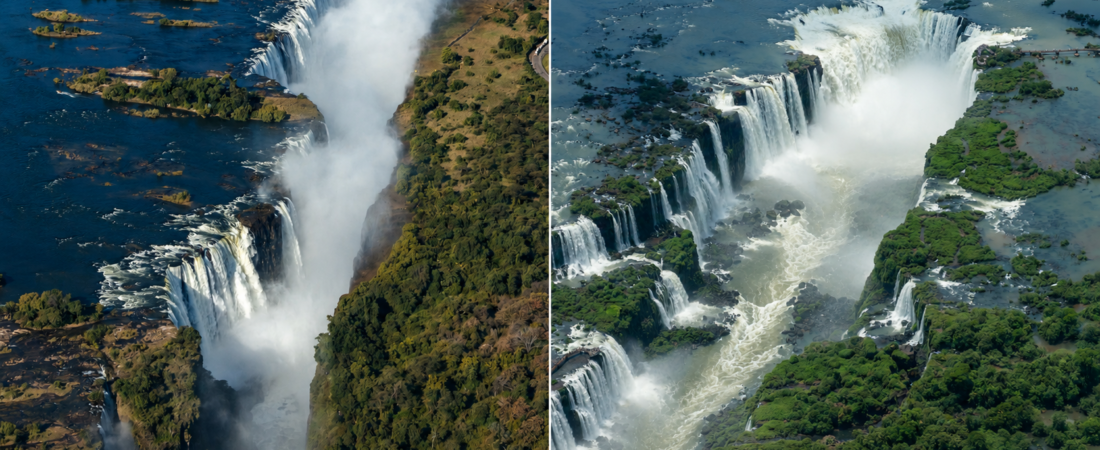 Iguazu Falls vs Victoria Falls