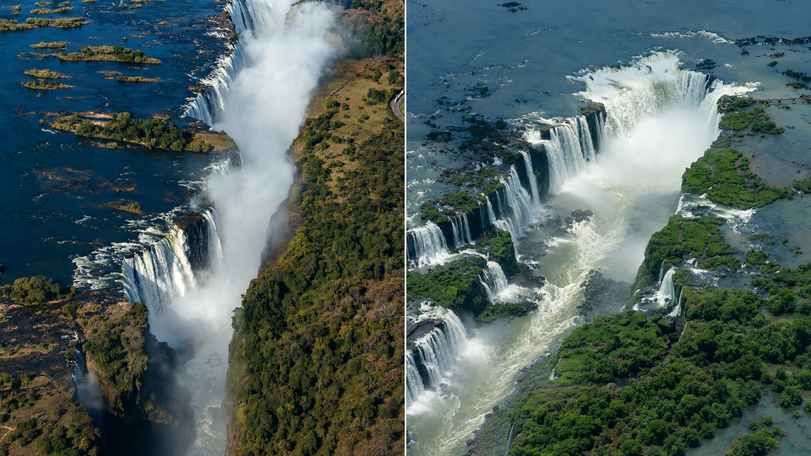 Iguazu Falls vs Victoria Falls