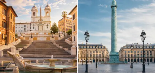 Piazza di Spagna vs Place Vendôme Place Vendome and Piazza di Spagna