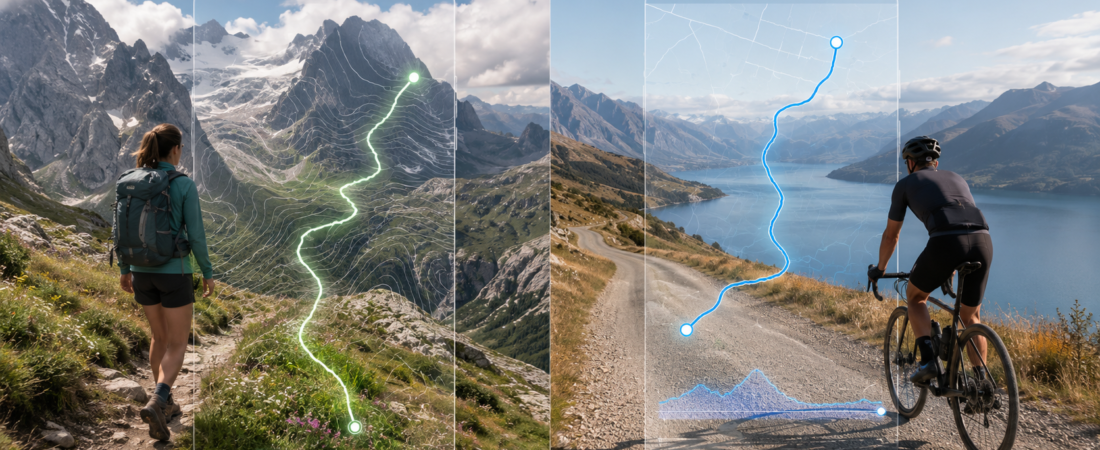 AllTrails vs Komoot