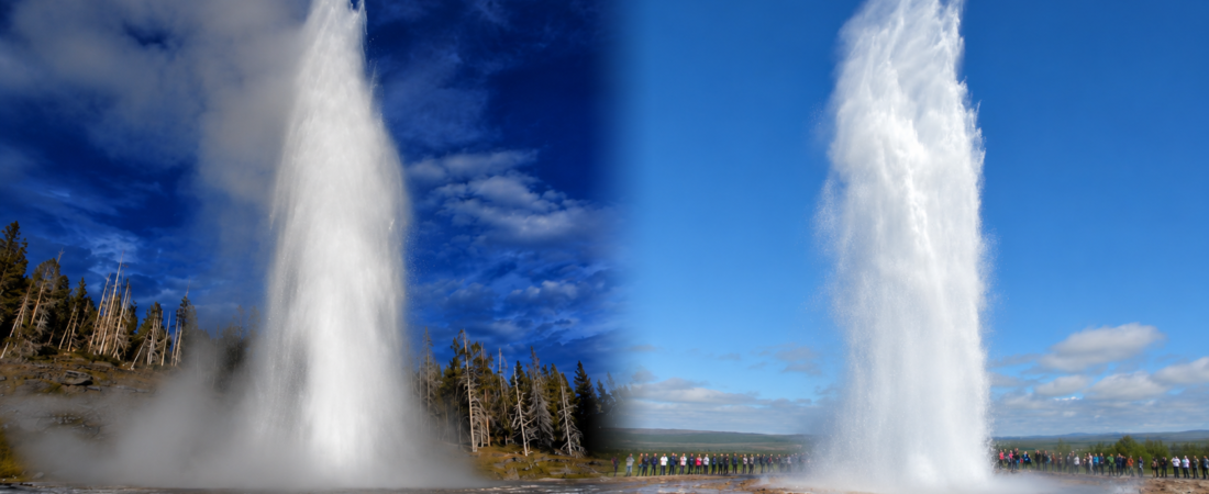 Grand Geyser vs Strokkur