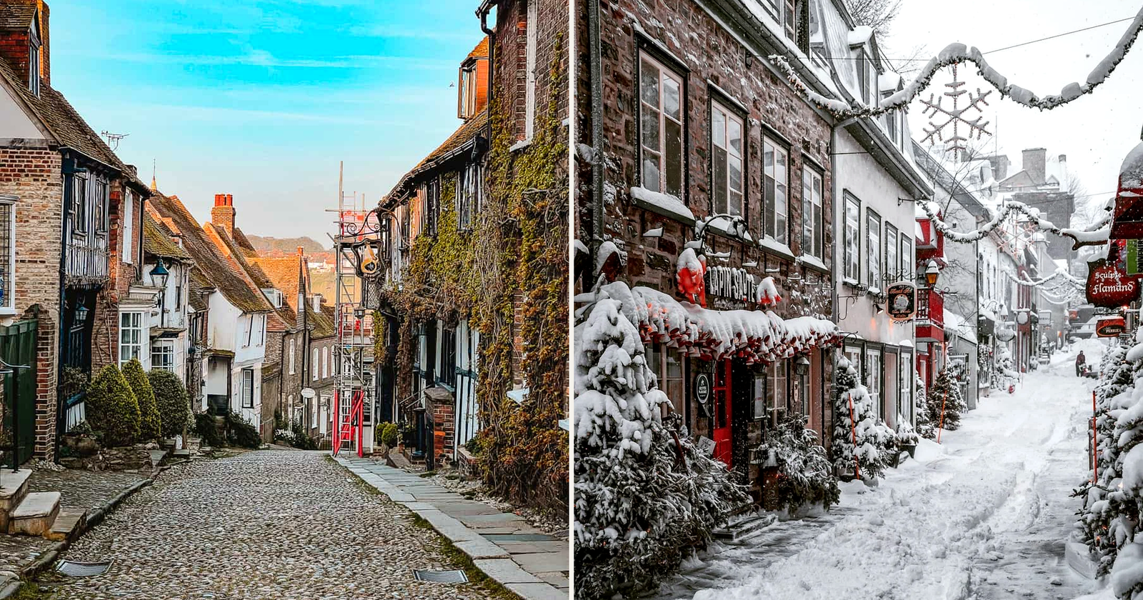 Mermaid Street vs Rue du Petit-Champlain