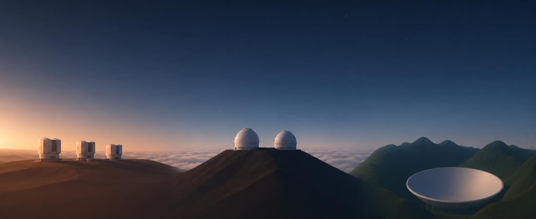 Paranal vs Keck vs FAST Observatories