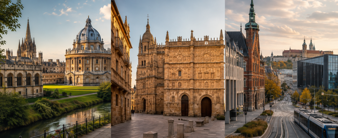 Oxford, Salamanca and Jagiellonian universities