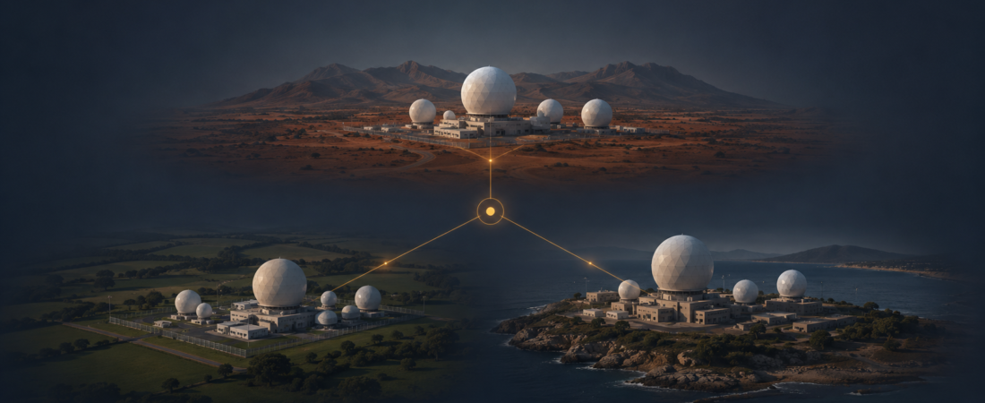 Pine Gap vs RAF Menwith Hill vs Ayios Nikolaos